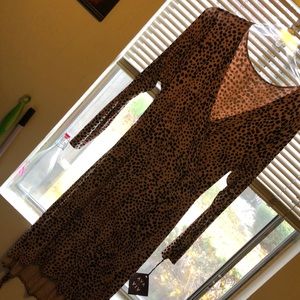 Leopard said otter Dress, soft, sexy, never worn